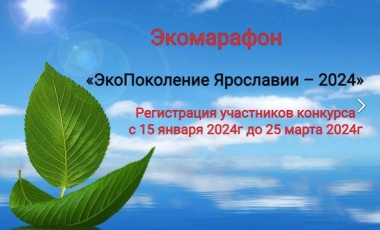 Стартовал сбор заявок на «ЭкоПоколение Ярославии – 2024»