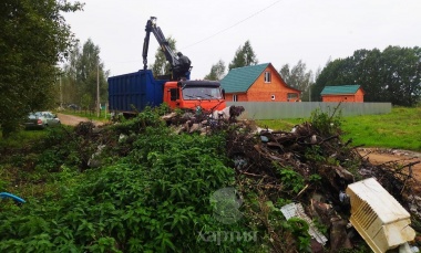 10 сентября ликвидирована свалка в поселке Некрасовское
